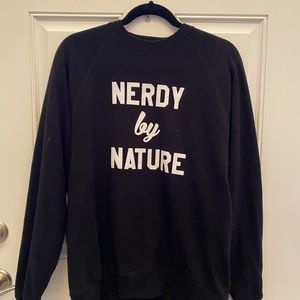 Black long sweatshirt